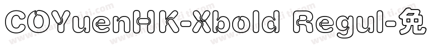 COYuenHK-Xbold Regul字体转换